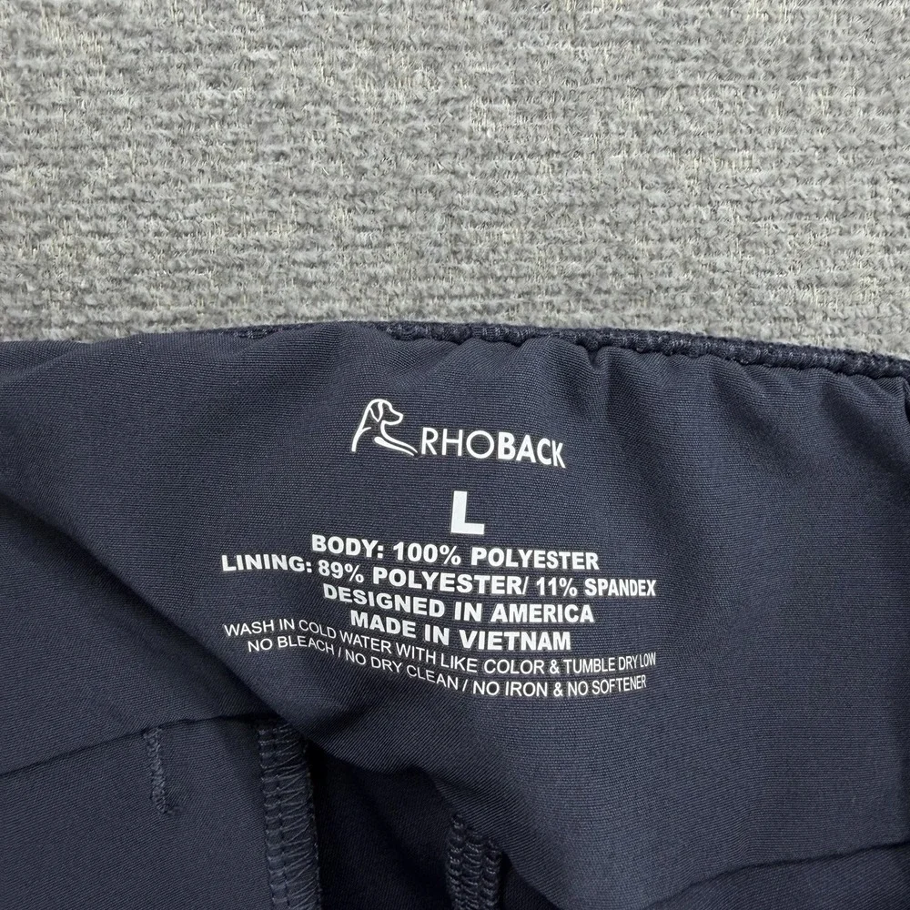 Rhoback Delta Golf Performance Jogger Pants Men Large Blue Stretch Drawstrings